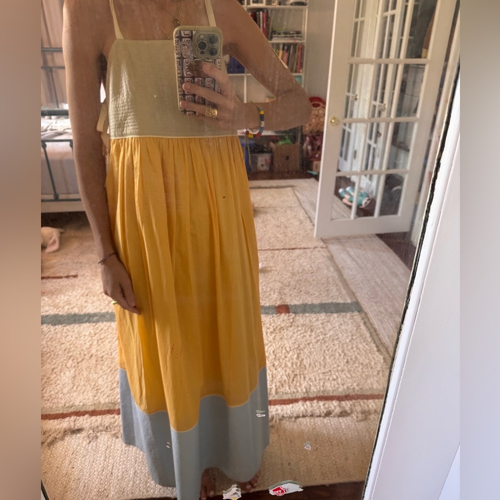 Colorblock Maxi Dress TORY BURCH